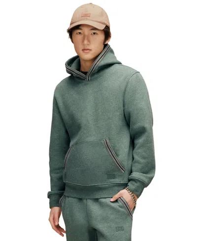 Ugg Men's Tasman Long Sleeves Hoodie In Green Stone Heather