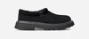 Ugg Lace-up Chunky Sole Round Toe Suede Finish In Black