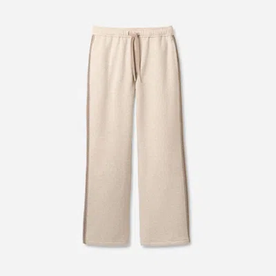 Ugg ® Men's Tasman Straight Leg Pant Cotton Blend Bottoms In Caribou Heather In Animal Print