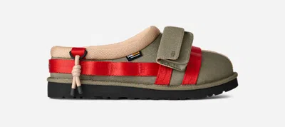 Ugg ® Men's Tasman Wildwood Sheepskin Slippers In Burnt Olive/red Pepper