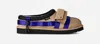 Ugg Color-blocked Mules In Neutral