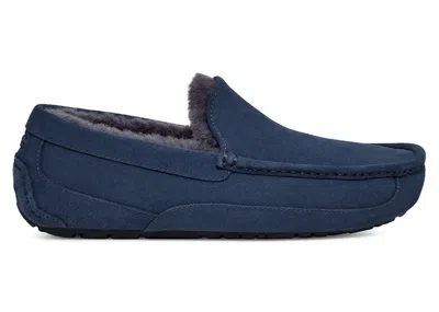 Pre-owned Ugg Men's  Ascot Slipper Sneakers In Deep Ocean