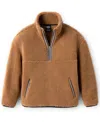 Ugg Braid Fleece Half Zip Sweatshirt In Honey, Men's At Urban Outfitters In Brown