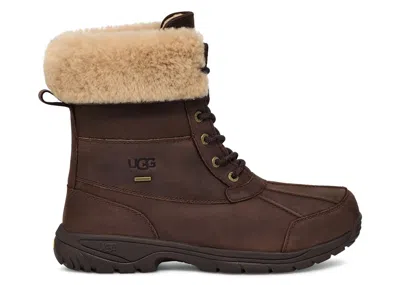 Pre-owned Ugg Men's  Butte Distressed Boot Sneakers In Burnt Cedar