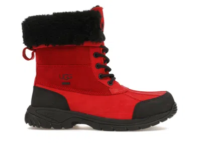 Pre-owned Ugg Men's  Butte Sneakers In Samba Red/black
