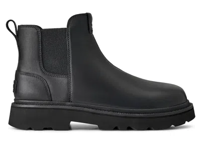 Pre-owned Ugg Men's  Chelsea Lug Leather Boot Sneakers In Black
