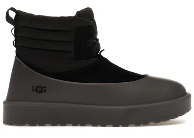 Pre-owned Ugg Men's  Classic Mini Laceup Weather Boot Sneakers In Black