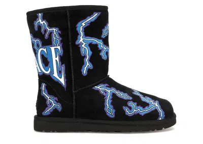 Pre-owned Ugg Men's  Classic Short Boot Palace Lightning Sneakers In Black