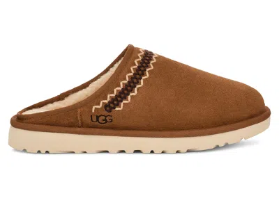 Pre-owned Ugg Men's  Classic Slipon Atherson Slipper Sneakers In Chestnut