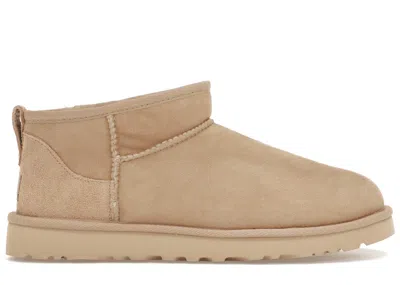 Pre-owned Ugg Men's  Classic Ultra Mini Boot Sneakers In Mustard Seed