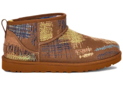 Pre-owned Ugg Men's  Classic Ultra Mini Boot The Elder Statesman Sneakers In Brown