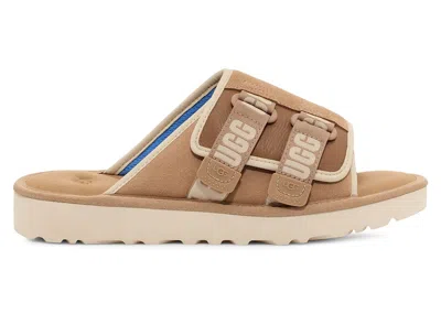 Pre-owned Ugg Men's  Goldencoast Strap Slide Sneakers In Sand/santorini In Multi