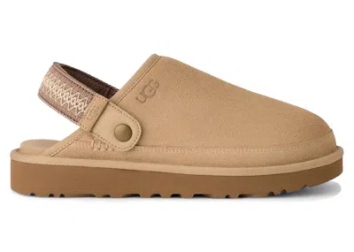 Pre-owned Ugg Men's  Goldencoast Braid Clog Sneakers In Mustard Seed In Yellow