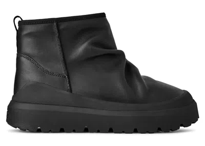 Pre-owned Ugg Men's  Heritage Utility Mini Noir Boot Sneakers In Black