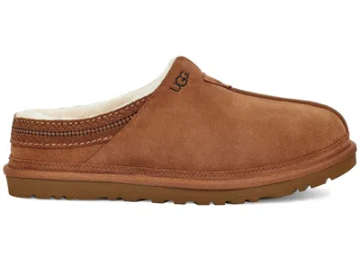 Pre-owned Ugg Men's  Neuman Slipper Sneakers In Chestnut