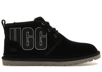 Pre-owned Ugg Men's  Neumel Graphic Boot Sneakers In Black/grey Suede