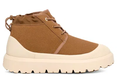 Pre-owned Ugg Men's  Neumel High Weather Hybrid Boot Sneakers In Chestnut/whitecap In Multi