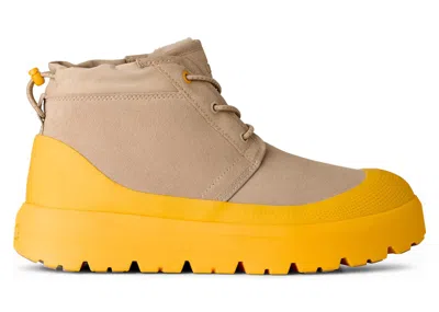 Pre-owned Ugg Men's  Neumel High Weather Hybrid Boot Sneakers In Mustard Seed/summer Wheat