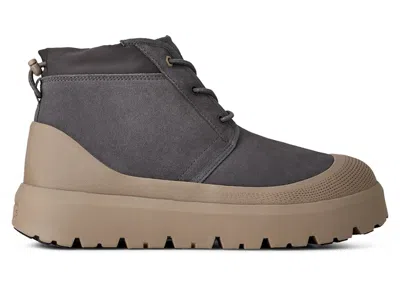 Pre-owned Ugg Men's  Neumel High Weather Hybrid Boot Sneakers In Obsidian/cobble Grey