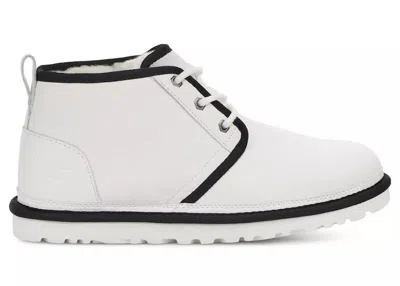 Pre-owned Ugg Men's  Neumel Leather Boot Sneakers In White/black
