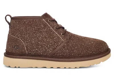 Pre-owned Ugg Men's  Neumel Shaggy Suede Boot Sneakers In Burnt Cedar