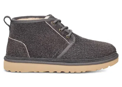 Pre-owned Ugg Men's  Neumel Shaggy Suede Boot Sneakers In Dark Grey