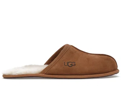 Pre-owned Ugg Men's  Scuff Slipper Sneakers In Chestnut