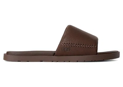 Pre-owned Ugg Men's  Seaside Ii Slide Sandal Sneakers In Lage In Brown
