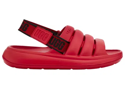 Pre-owned Ugg Men's  Sport Yeah Slide Sneakers In Samba Red
