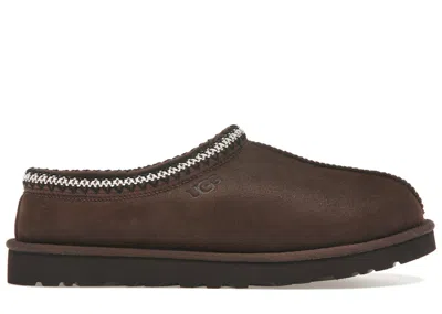 Pre-owned Ugg Men's  Tasman Distressed Slipper Sneakers In Burnt Cedar