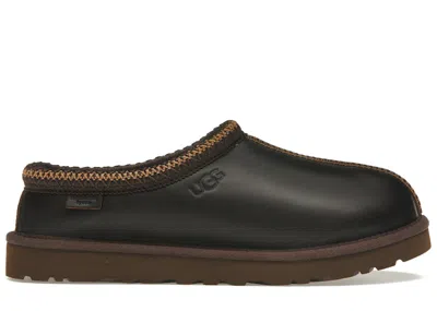 Pre-owned Ugg Men's  Tasman Lthr Regen Slipper Sneakers In Ironwood In Brown