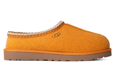 Pre-owned Ugg Men's  Tasman Shaggy Suede Slipper Sneakers In Dark Apricot