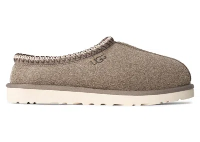 Pre-owned Ugg Men's  Tasman Shaggy Suede Slipper Sneakers In Smoke Plume