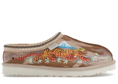 Pre-owned Ugg Men's  Tasman Slipper Palace Camo Sneakers In Chestnut In Brown