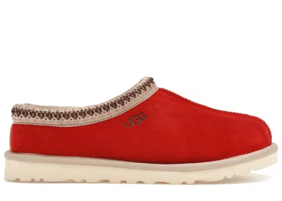 Pre-owned Ugg Men's  Tasman Slipper Sneakers In Chestnut/samba Red