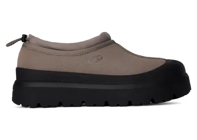 Pre-owned Ugg Men's  Tasman Weather Hybrid Slipper Sneakers In Smoke Plume/black
