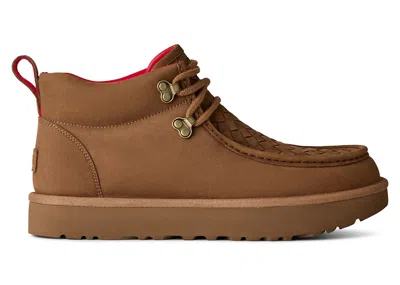 Pre-owned Ugg Men's  Woven Boot Ambush Sneakers In Chestnut In Brown