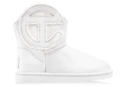 Pre-owned Ugg Men's  X Telfar Logo Mini Crinkle Sneakers In White