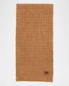 Ugg Men's Waffle Knit Scarf In Chestnut