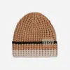 Ugg ® Men's Waffle Stripe Beanie In Chestnut Multi
