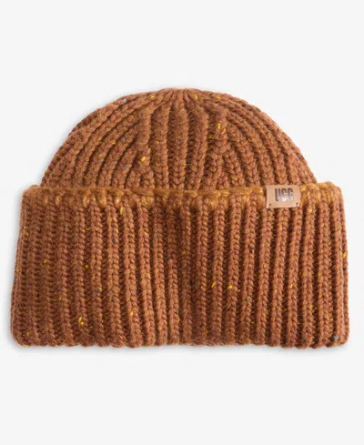 Ugg Men's Wide Cuff Confetti Beanie In Brown