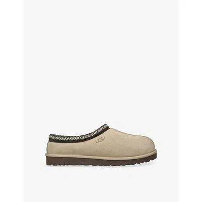 Ugg Mens Beige Tasman Ii Suede Slippers Eur 46 / 12 Uk In Neutral