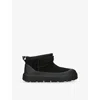 Ugg Suede Classic Ultra Mini Weather Hybrid Ankle Boots In Black