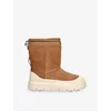 Ugg Classic Short Weather Hybrid Suede Boots In Brown