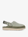 Ugg Mens Goldencoast Adjustable Heel-strap Suede Clog Green Oth In Green Oth