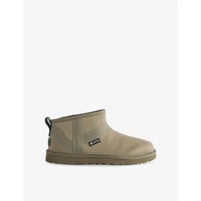 Ugg Mens  X Reese Cooper Ultra Mini Woven Boots In Khaki