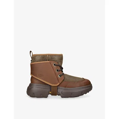 UGG MENS UGG JLD LEATHER AND SHEEPSKIN BOOTS
