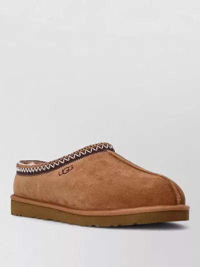 Ugg Mens Tasman Ii Slippers Contrast Stitching In Brown