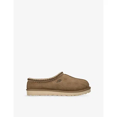 Ugg Tasman Ii Light Bronze Suede Slippers In Brown