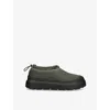 Ugg Mens  Tasman Weather Hybrid Logo-embossed Suede Slippers In Khaki